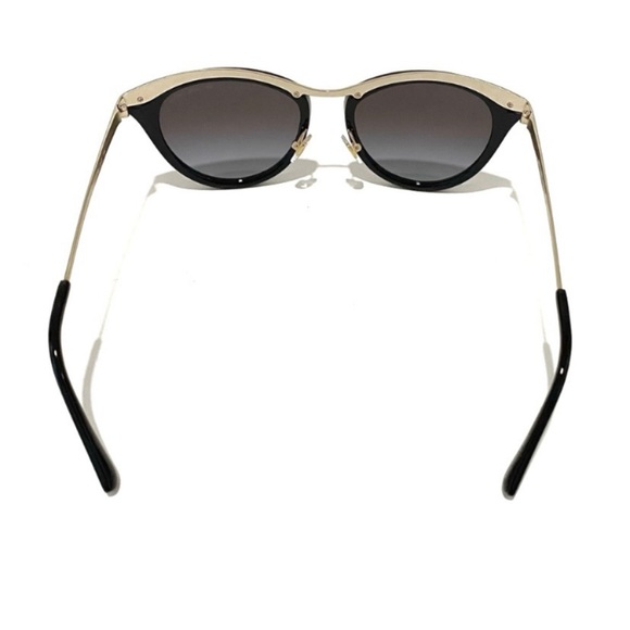 MICHAEL KORS MK 1065 Black Cat Eye Sunglasses With Gold Studded Trim NWT - Picture 13 of 14